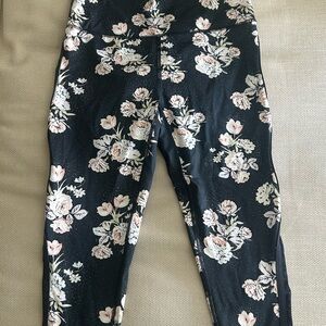 FP Movement Black and Pink Floral Leggings